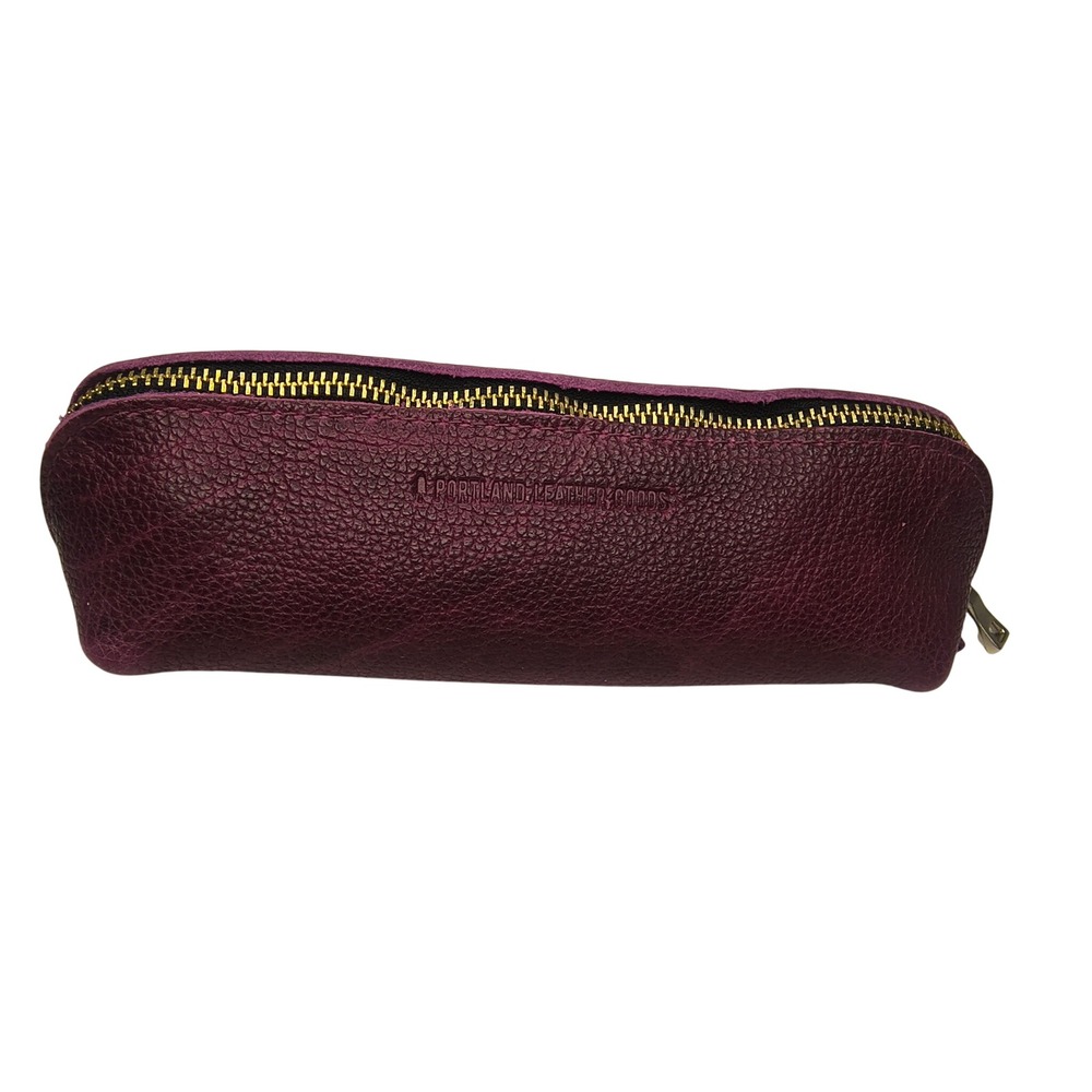 Portland Leather Goods Sidekick Pouch Orchid Purple Full Grain Leather New